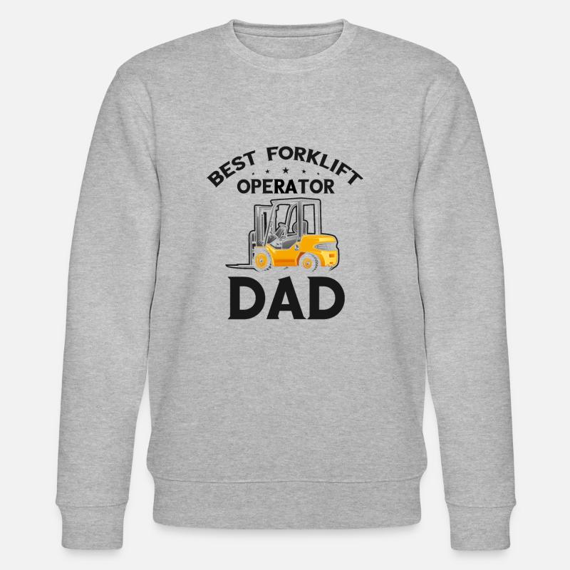 Gabelstaplerbediener und Gabelstaplerfahrer - Stanley/Stella Unisex Bio-Sweatshirt CHANGER  - Grau meliert