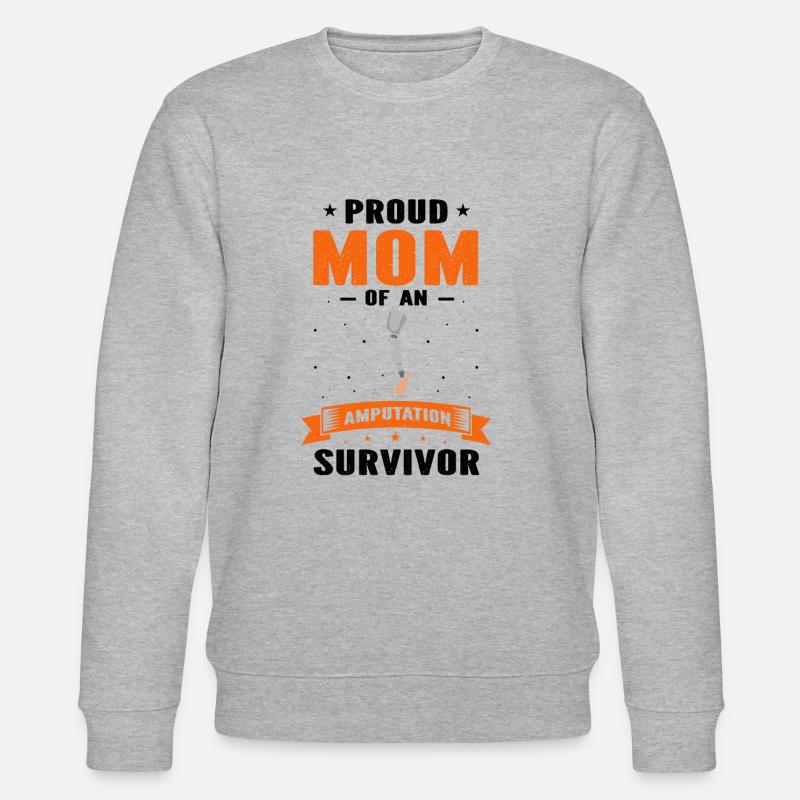 Beinprothesendesign und Beinprothesen - Stanley/Stella Unisex Bio-Sweatshirt CHANGER  - Grau meliert
