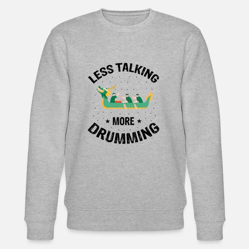 Drachenboot Crew und Drachenbootfahren - Stanley/Stella Unisex Bio-Sweatshirt CHANGER  - Grau meliert