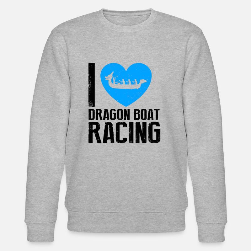 Drachenboot Crew und Drachenbootfahren - Stanley/Stella Unisex Bio-Sweatshirt CHANGER  - Grau meliert