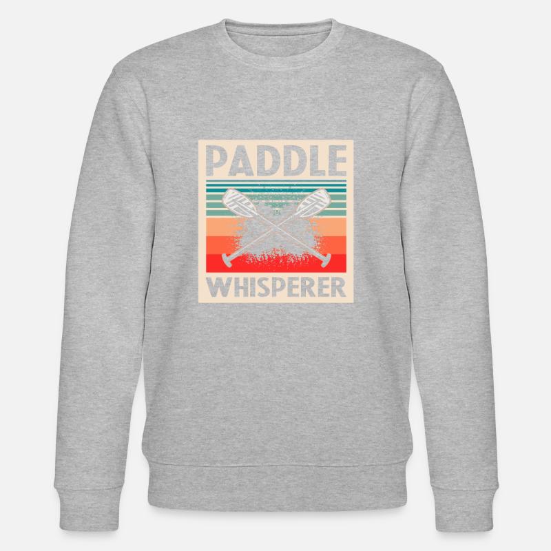 Drachenboot Crew und Drachenbootfahren - Stanley/Stella Unisex Bio-Sweatshirt CHANGER  - Grau meliert