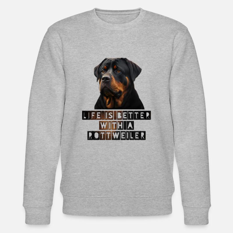 Rottweiler - Stanley/Stella Unisex Bio-Sweatshirt CHANGER  - Grau meliert