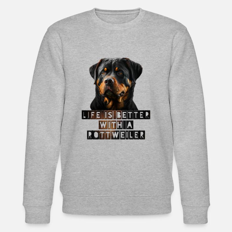 Rottweiler - Stanley/Stella Unisex Bio-Sweatshirt CHANGER  - Grau meliert