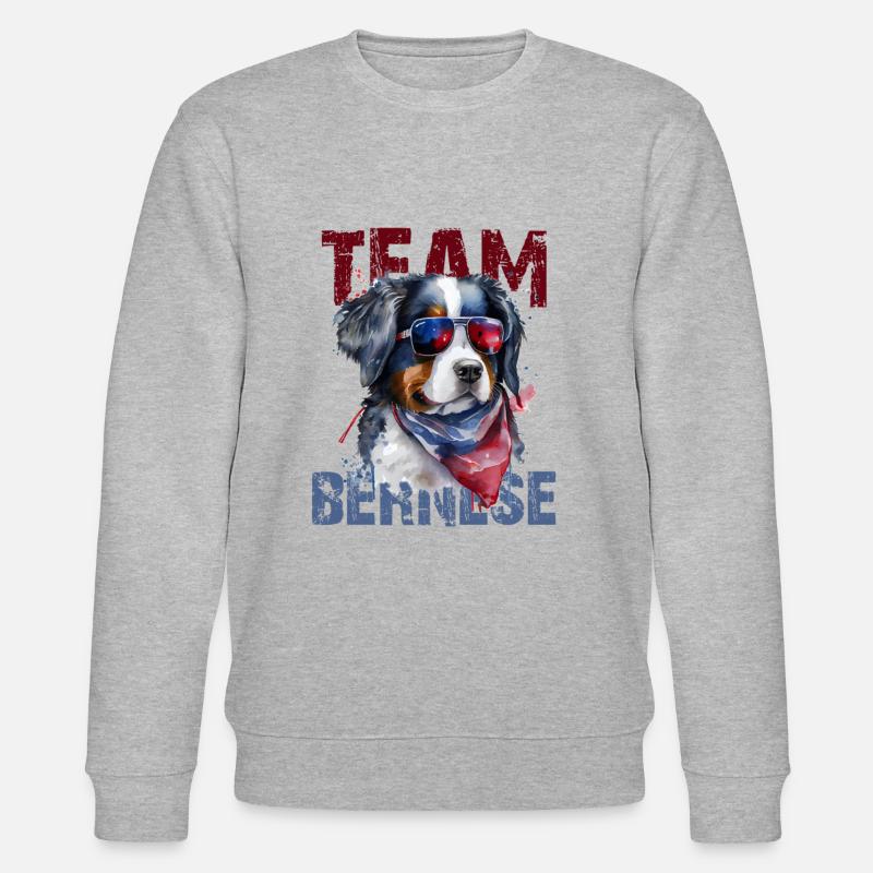 Berner Sennenhund - Stanley/Stella Unisex Bio-Sweatshirt CHANGER  - Grau meliert
