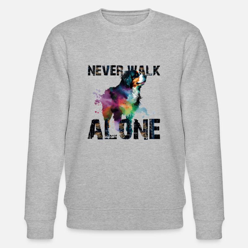 Berner Sennenhund - Stanley/Stella Unisex Bio-Sweatshirt CHANGER  - Grau meliert