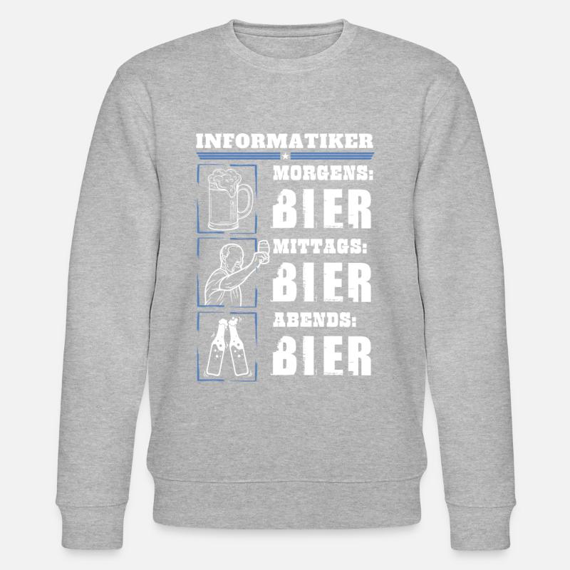 Mon quotidien d’informaticien - Sweat bio CHANGER Stanley/Stella Unisexe - gris chiné