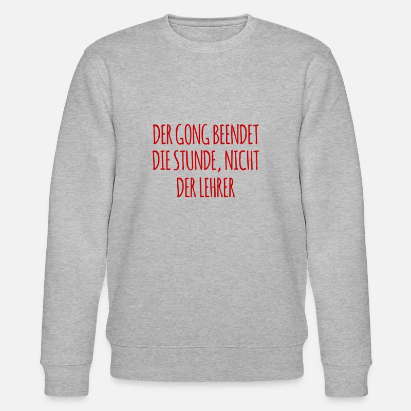 Lehrer vs Schulklingel - Stanley/Stella Unisex Bio-Sweatshirt CHANGER  - Grau meliert