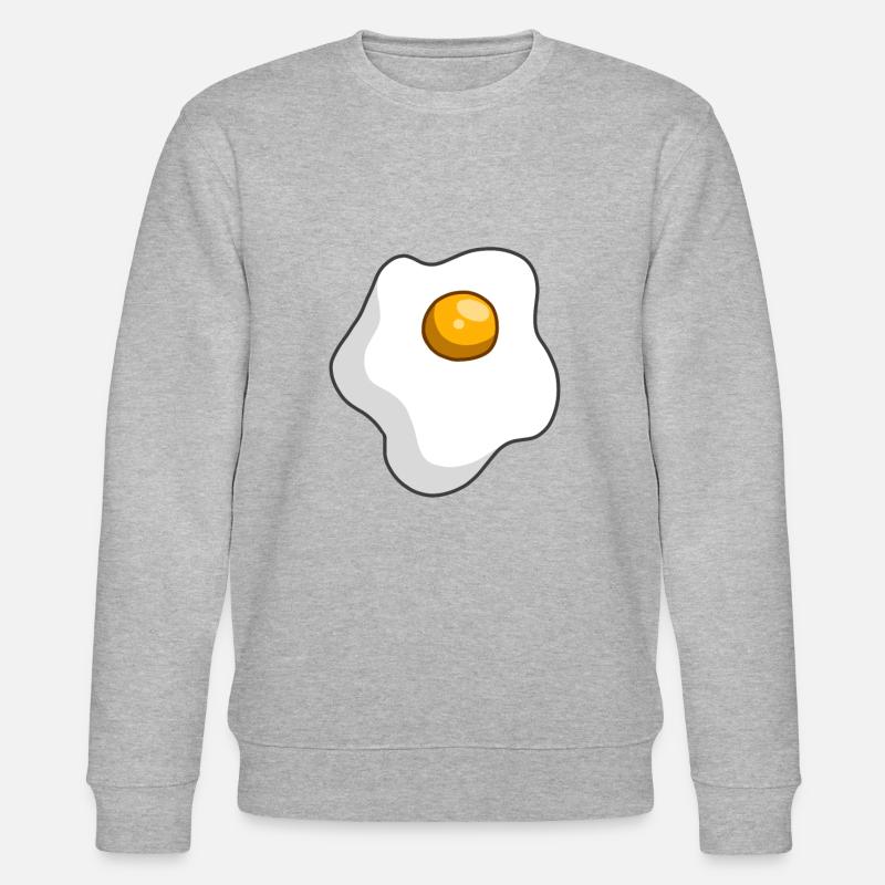 fried egg - Stanley/Stella CHANGER Unisex Organic Sweatshirt - heather grey