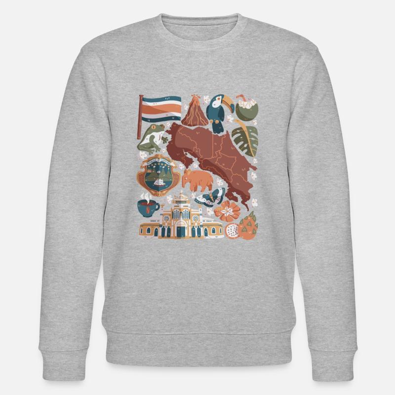 Costa Rica - Stanley/Stella Unisex Bio-Sweatshirt CHANGER  - Grau meliert