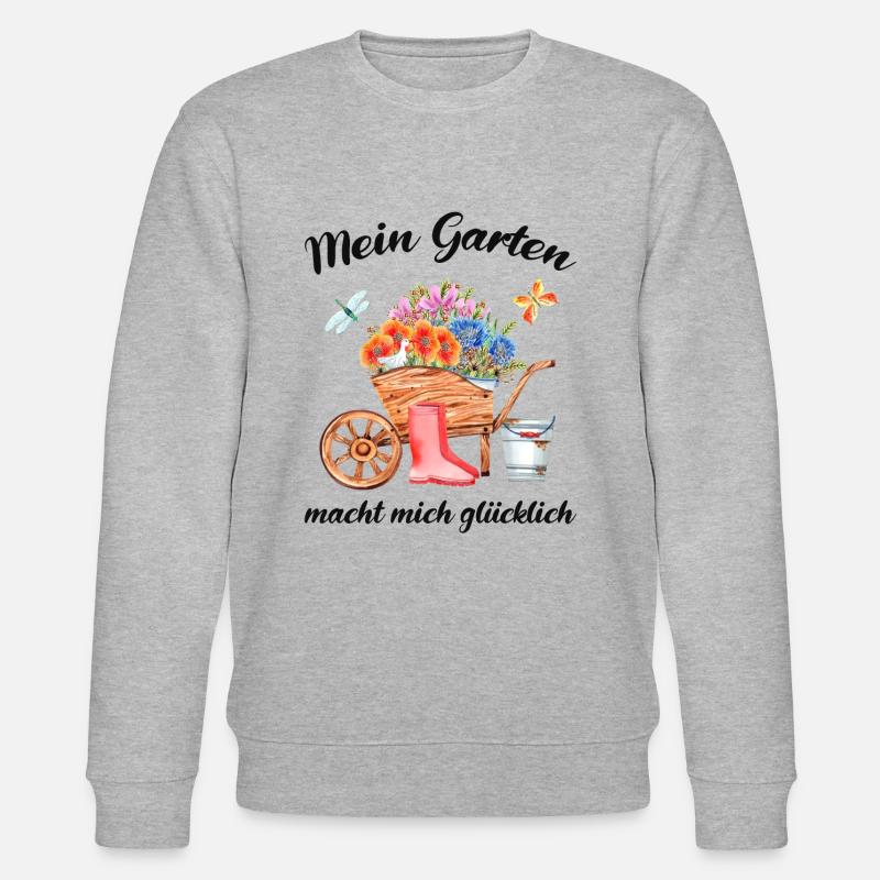 Garten Spruch Gärtner Hobbygärtner Geschenkidee - Stanley/Stella Unisex Bio-Sweatshirt CHANGER  - Grau meliert