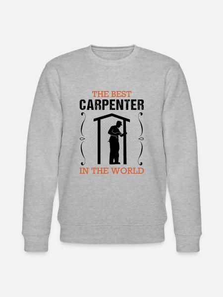 Zimmermann Beruf Zimmerer Handwerker Geschenk - Stanley/Stella Unisex Bio-Sweatshirt CHANGER  - Grau meliert