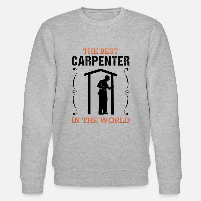 Zimmermann Beruf Zimmerer Handwerker Geschenk - Stanley/Stella Unisex Bio-Sweatshirt CHANGER  - Grau meliert