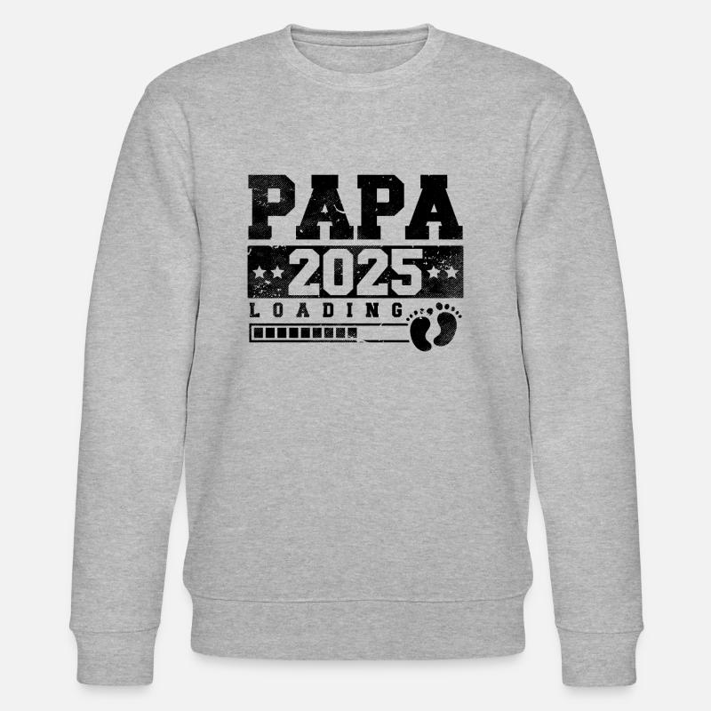 Papa 2025 loading - Stanley/Stella Unisex Bio-Sweatshirt CHANGER  - Grau meliert