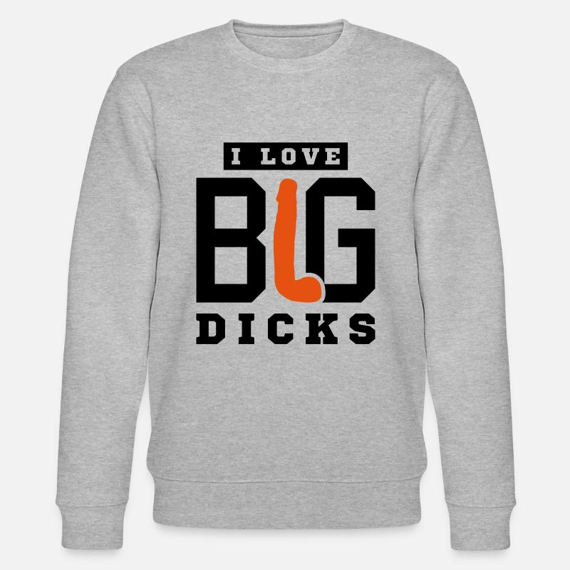 Ich liebe Penis - Stanley/Stella Unisex Bio-Sweatshirt CHANGER  - Grau meliert