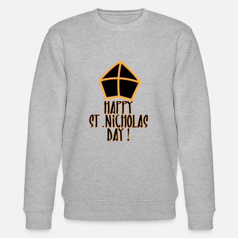 Joyeuse Saint-Nicolas - Sweat bio CHANGER Stanley/Stella Unisexe - gris chiné