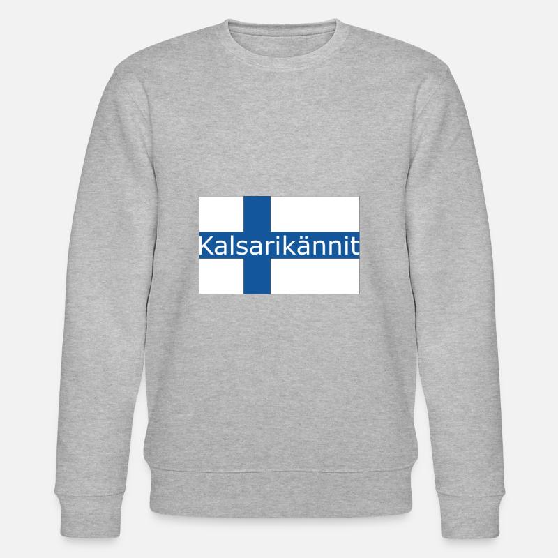 Drapeau Kalsarikännit Finlande - Sweat bio CHANGER Stanley/Stella Unisexe - gris chiné