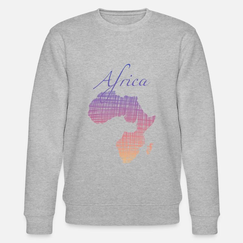 Africa - Stanley/Stella Unisex Bio-Sweatshirt CHANGER  - Grau meliert
