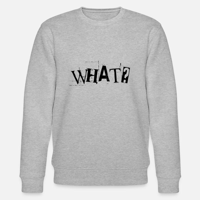What? - Stanley/Stella Unisex Bio-Sweatshirt CHANGER  - Grau meliert