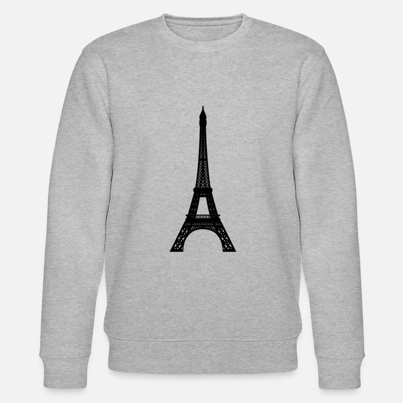Tour Eiffel - Sweat bio CHANGER Stanley/Stella Unisexe - gris chiné