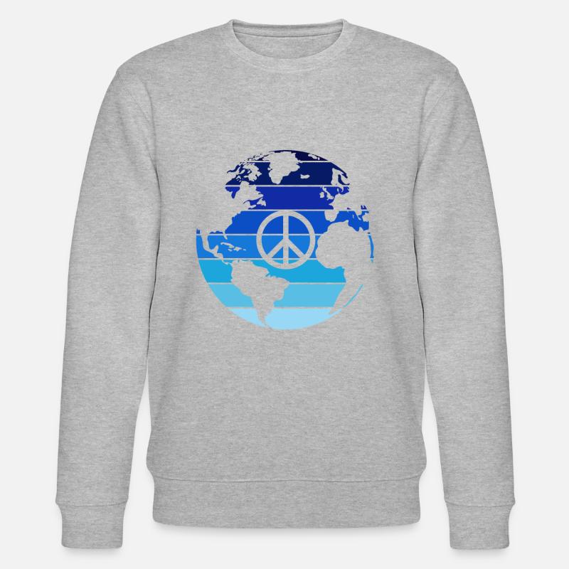 Peace - Stanley/Stella Unisex Bio-Sweatshirt CHANGER  - Grau meliert