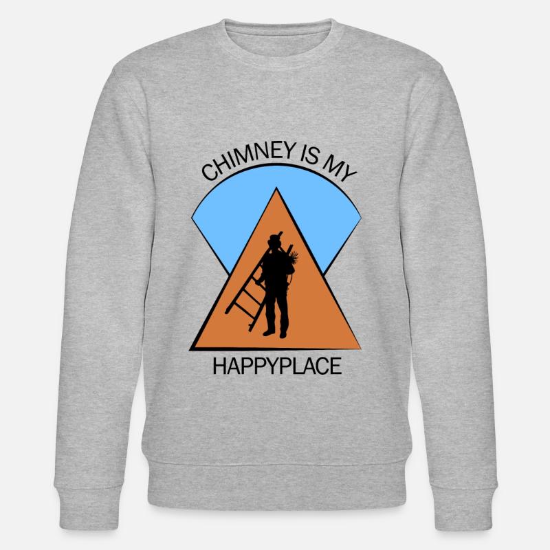 Schornsteinfeger Schlotfeger - Stanley/Stella Unisex Bio-Sweatshirt CHANGER  - Grau meliert