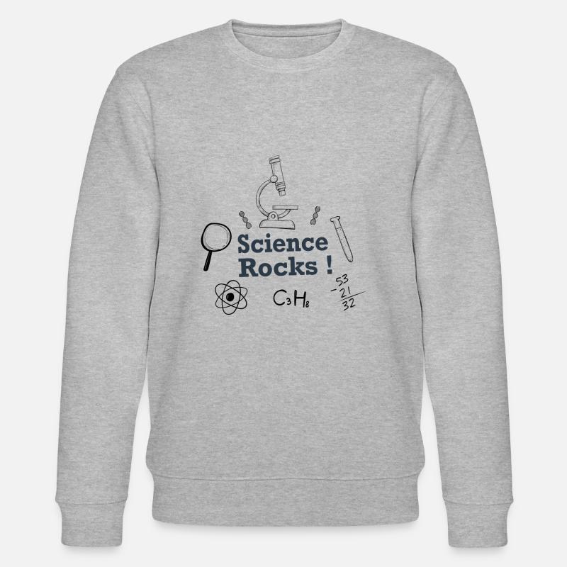 Science Rocks Wissenschaft - Stanley/Stella Unisex Bio-Sweatshirt CHANGER - Grau meliert