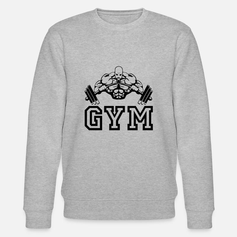 Gym Beast Geschenk - Stanley/Stella Unisex Bio-Sweatshirt CHANGER  - Grau meliert