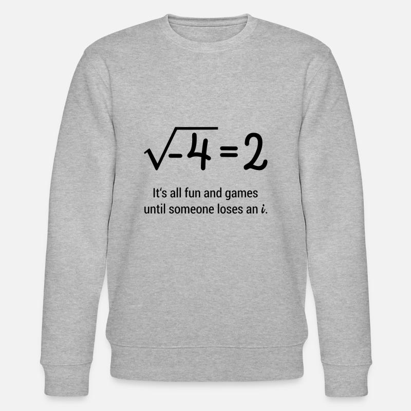 Mathematik Mathe Spruch Student Geschenk - Stanley/Stella Unisex Bio-Sweatshirt CHANGER  - Grau meliert