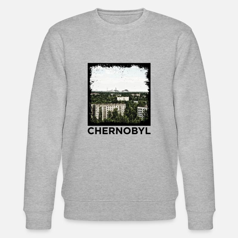 Tschernobyl Pripyat Atomenergie Atom Geschenk - Stanley/Stella Unisex Bio-Sweatshirt CHANGER  - Grau meliert