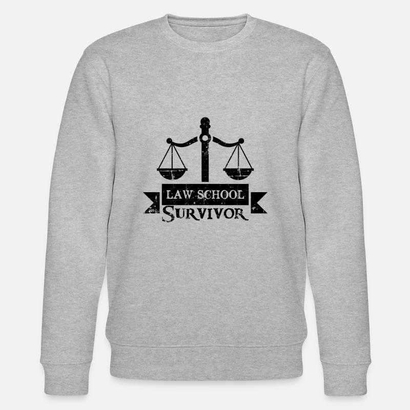 Law school Survivor Geschenk - Stanley/Stella Unisex Bio-Sweatshirt CHANGER  - Grau meliert