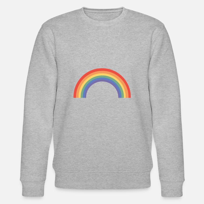 Regenbogen lgbt Geschenk - Stanley/Stella Unisex Bio-Sweatshirt CHANGER  - Grau meliert