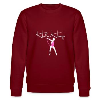 Hula-Hoop Rosa - Stanley/Stella Unisex Bio-Sweatshirt CHANGER  - Burgunderrot - Vorne - Nik (191cm) & Marisol (170cm)