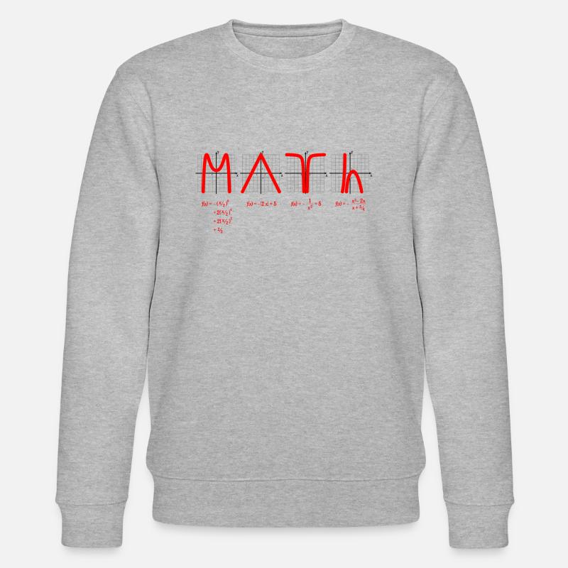 Math with Functions red - Stanley/Stella CHANGER Unisex Organic Sweatshirt - heather grey