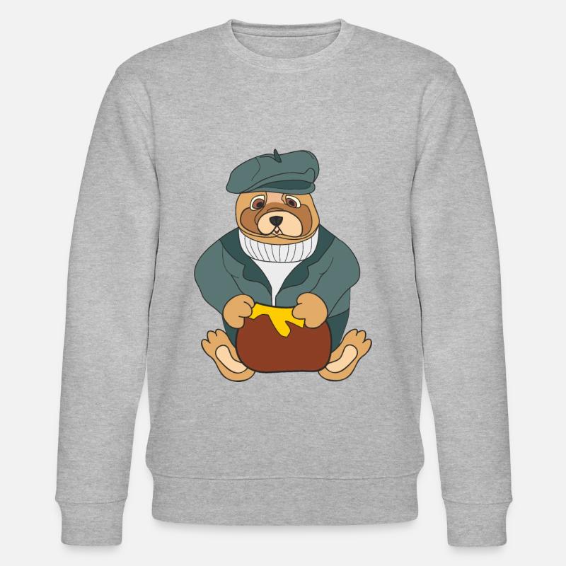 Teddybär, - Stanley/Stella Unisex Bio-Sweatshirt CHANGER  - Grau meliert