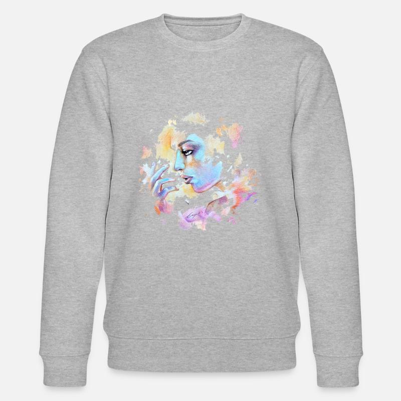 REVE DE NEBULEUSE - Sweat bio CHANGER Stanley/Stella Unisexe - gris chiné