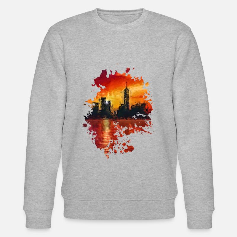 Skyline - Stanley/Stella Unisex Bio-Sweatshirt CHANGER  - Grau meliert