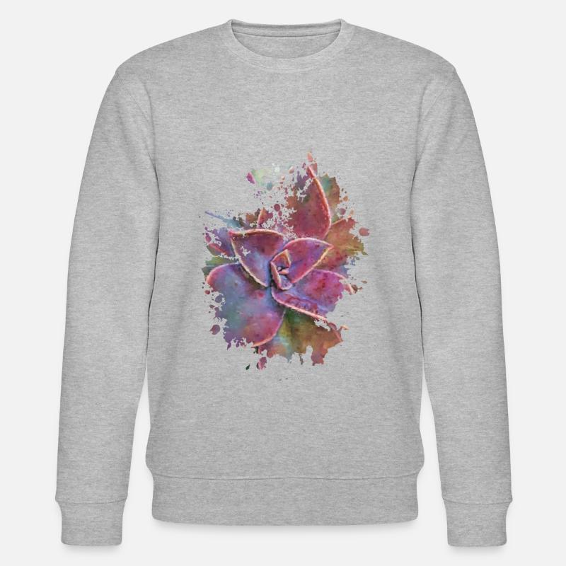 Pflanze - Stanley/Stella Unisex Bio-Sweatshirt CHANGER - Grau meliert
