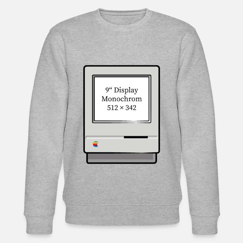 Computer Classic IT - alter Comuter - Stanley/Stella Unisex Bio-Sweatshirt CHANGER  - Grau meliert