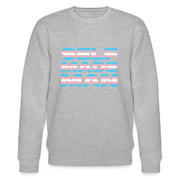 Selfmade Man Transgenre LGBTQ CSD Pride - Sweat bio CHANGER Stanley/Stella Unisexe - gris chiné - Devant - Nik (191cm) & Marisol (170cm)