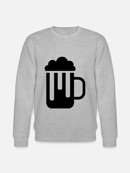 Beer glass - Stanley/Stella CHANGER Unisex Organic Sweatshirt - heather grey