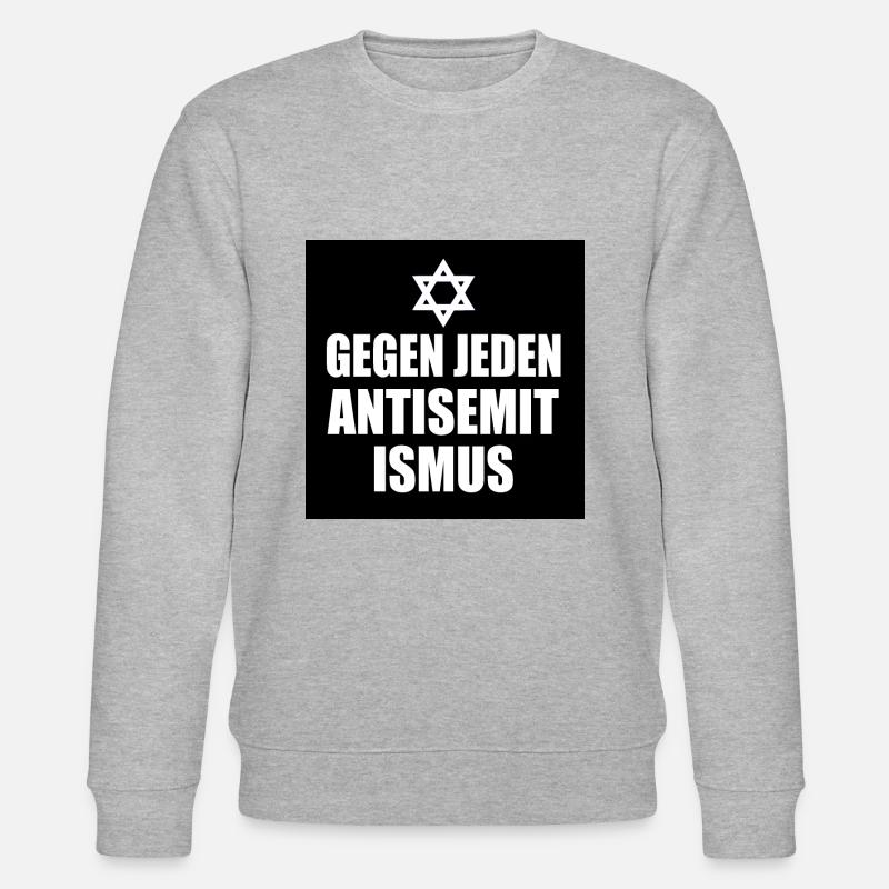 Gegen jeden antisemitismus - Stanley/Stella Unisex Bio-Sweatshirt CHANGER  - Grau meliert
