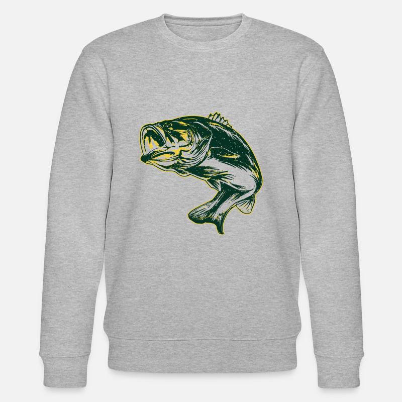 Fisch - Stanley/Stella Unisex Bio-Sweatshirt CHANGER  - Grau meliert