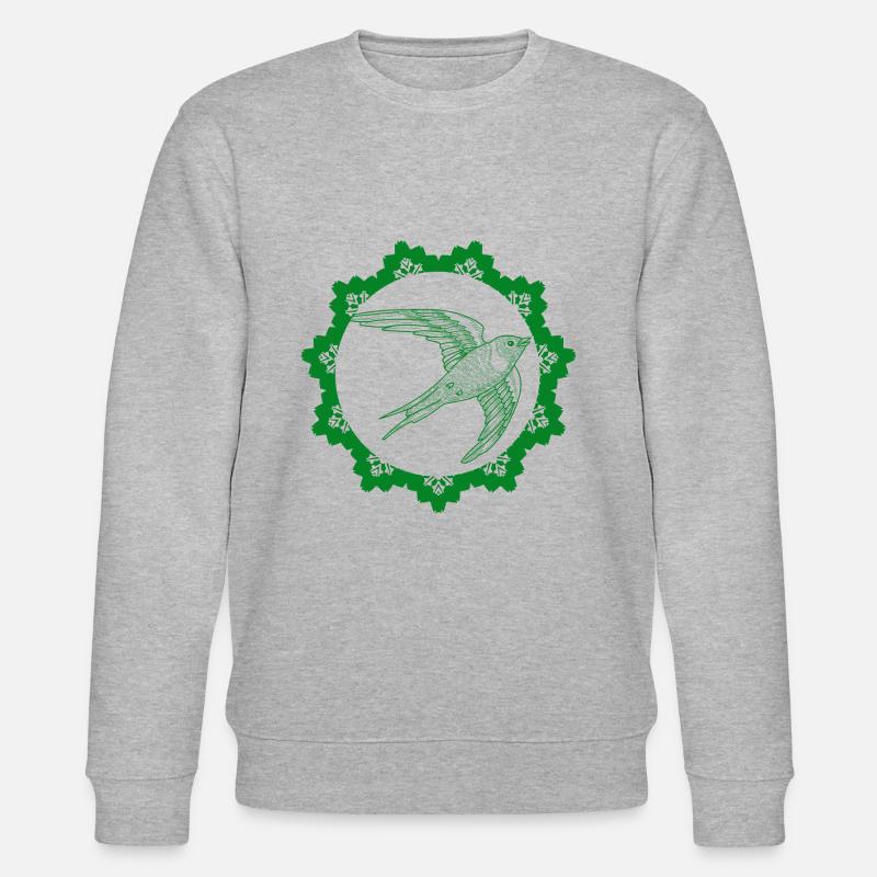 Vogel - Naturschutz Tierfreund - Stanley/Stella Unisex Bio-Sweatshirt CHANGER  - Grau meliert