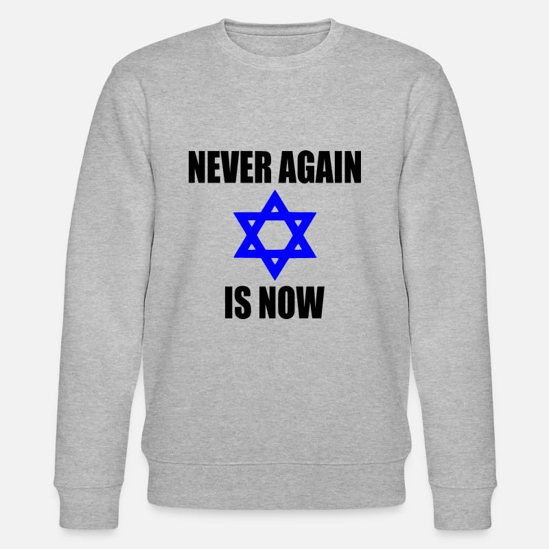 Never again is now - Stanley/Stella Unisex Bio-Sweatshirt CHANGER  - Grau meliert