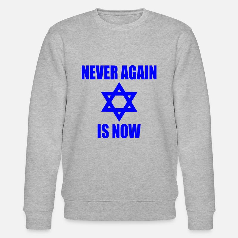 Never again is now - Stanley/Stella Unisex Bio-Sweatshirt CHANGER  - Grau meliert