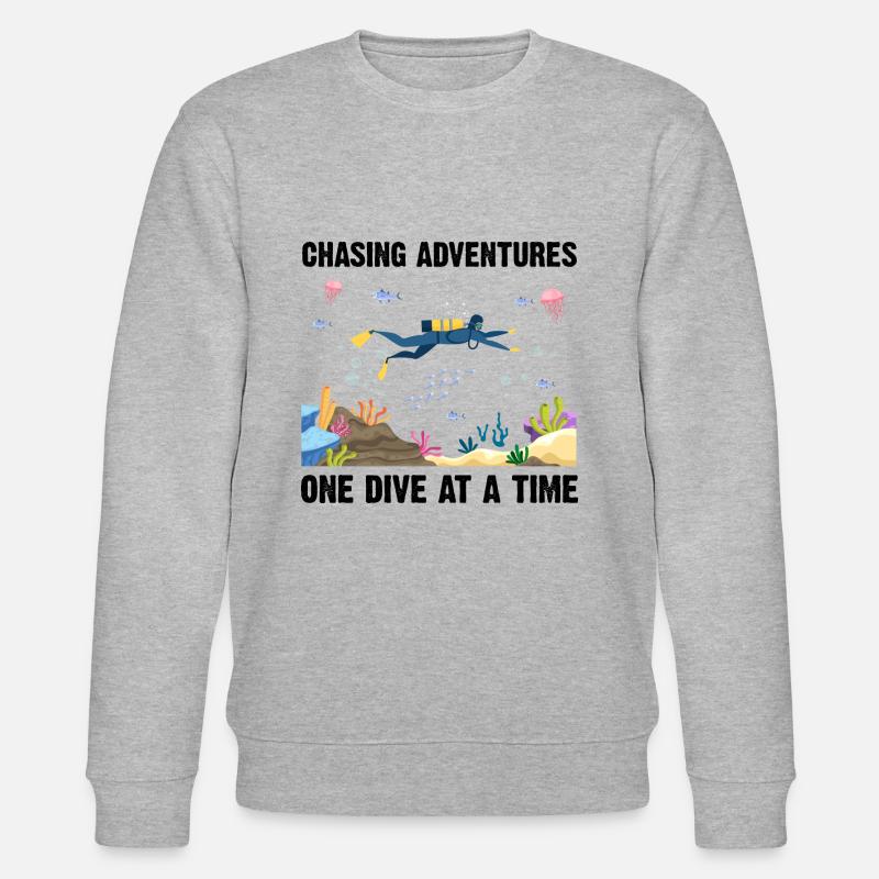 Plongée Aventure Plongeurs Mer Océan - Sweat bio CHANGER Stanley/Stella Unisexe - gris chiné
