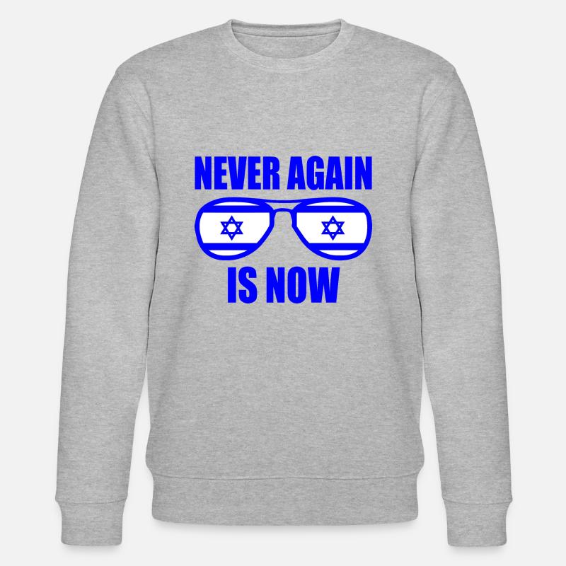 Never again is now - Stanley/Stella Unisex Bio-Sweatshirt CHANGER  - Grau meliert