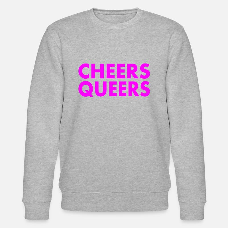 Cheers queers - Stanley/Stella Unisex Bio-Sweatshirt CHANGER  - Grau meliert