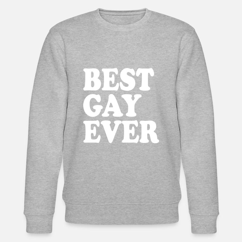 Best gay ever - Stanley/Stella Unisex Bio-Sweatshirt CHANGER  - Grau meliert
