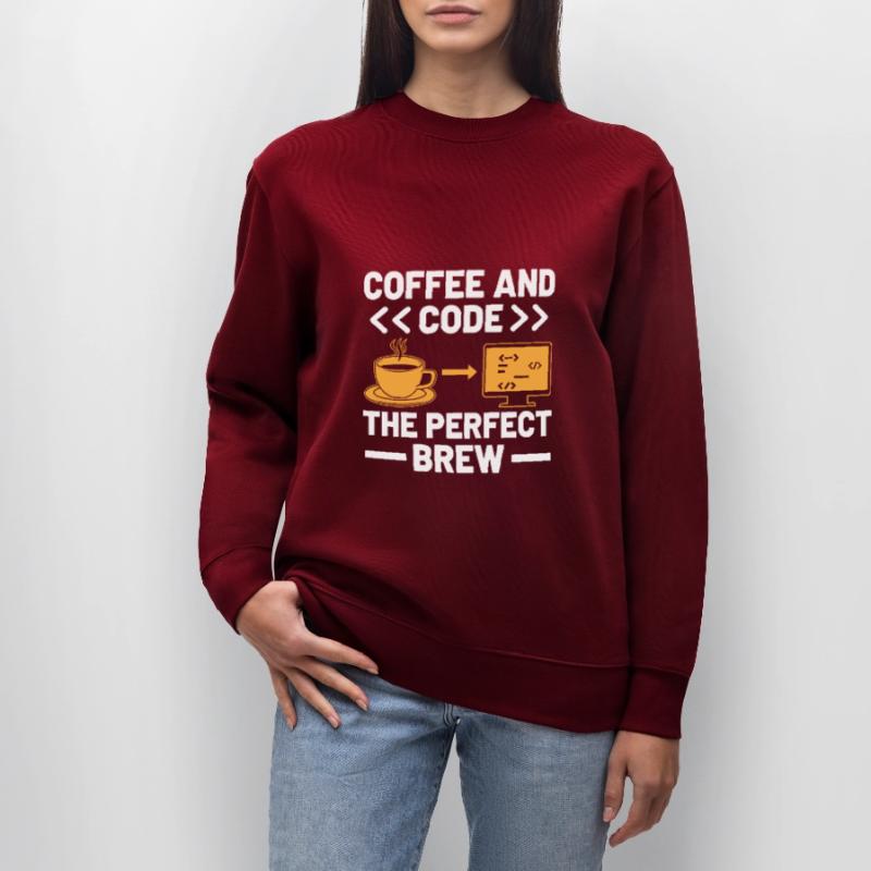 Kaffee-Codierung Programmierer Programmierer Entwickler Nerd Coff Stanley/Stella Unisex Bio-Sweatshirt CHANGER 